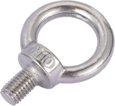 Strut Channel Nut and Eye Bolt Set - Heavy Duty Stainless Steel Eye Bolts M8, M10 | Zinc Plated Spring Nuts, Long Spring) for Unistrut, M10, Pack of 8 in Saudi Arabia