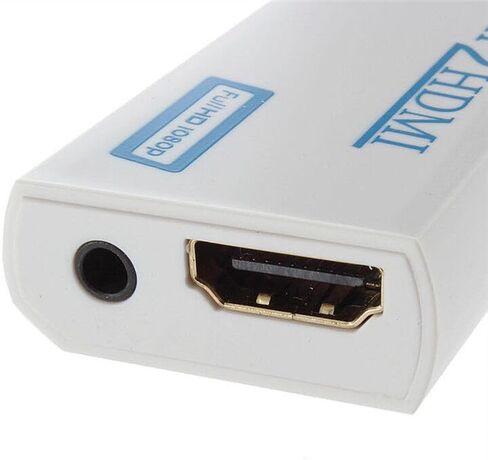 Lyyes Wii to HDMI Converter, 2 Wii to HDMI Adapters with 2 HDMI Cables 1080P Full HD for All Wii Display, 2 Pack in Kuwait