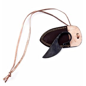 Hand-Forged Celtic Knife: Carbon Steel Blade, Leather Sheath Handmade Damascus Knife with Leather Sheath - For Skinning, Camping, Outdoor - EDC 7" Fixed Blade Bushcraft Knives | Red Black Exotic Wood Handle (Celtic Knife) in Saudi Arabia