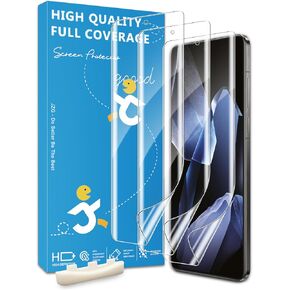 واقي شاشة JZG مكون من 3 قطع لهاتف OnePlus 13 (فيلم ناعم)، فتح بصمة الإصبع، مضاد للخدش، سهل التركيب، تغطية الحواف المنحنية in Kuwait