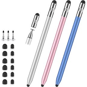 قلم لمس لشاشة اللمس، قلم قرص مطاطي 3 في 1، حساسية ودقة عالية، قلم ستايلس عالمي متوافق مع أجهزة Ipad وiPhone Android Kindle وجميع الأجهزة اللوحية ذات السعة in Kuwait