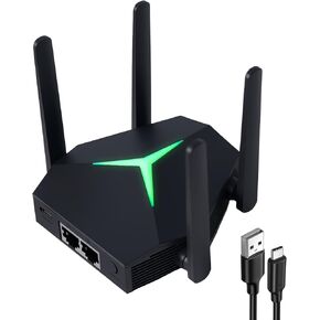 AC1200 WiFi Range Extender, USB Dual Band 5GHz/2.4GHz WiFi Repeater with 3 Modes & 2 Ethernet Ports Cover up to 12000 Sq.ft, EX004 Internet Signal Booster for Whole Home, Plug and Play (White) in Saudi Arabia