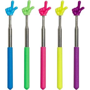 قطعتان من أعواد مؤشر المعلم القابلة للسحب - عصا مؤشر اليد، ألوان جذابة، أعواد توجيه الأصابع لأساسيات الفصل الدراسي للقراءة والعروض التقديمية (عبوتان: أزرق، أرجواني) in Kuwait