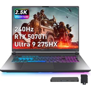 كمبيوتر محمول للألعاب ASUS ROG Strix G18 مقاس 18 بوصة WQXGA 240 هرتز، Intel Ultra 9 275HX، NVIDIA GeForce RTX 5070 Ti 12 جيجابايت GDDR7، 32 جيجابايت DDR5، تخزين 3 تيرابايت (2 تيرابايت SSD+1 تيرابايت محطة إرساء)، لوحة مفاتيح بإضاءة خلفية RGB، ويندوز 11، رم in Kuwait
