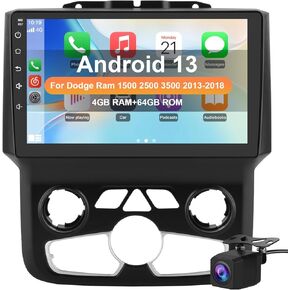 Car Radio Stereo for Dodge Ram 2013-2018 1500 2500 3500 Automatic AC 2+64G in Kuwait