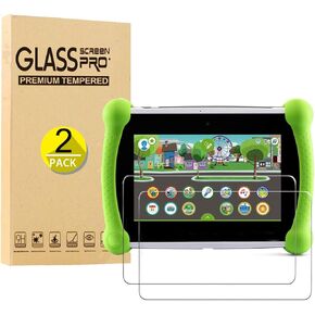 Compatible with Leapfrog LeapPad Academy Tablet 7 inch Tempered Glass Screen Protector - 2 Pack, Case Friendly, 9H Hardness, HD Clear, Anti-Scratch, Bubble Free, Anti-Fingerprint in Kuwait