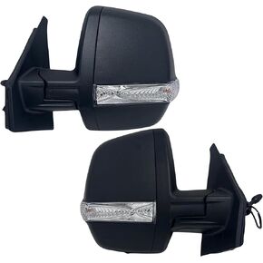 Spieg Passenger Side Mirror Replacement for 2015-2022 Ram Promaster City | Right Side View Mirror Assembly with MANUAL Adj Non-Heated Turn Signal Light Temperature Sensor | Textured Black 4 Pins in Kuwait