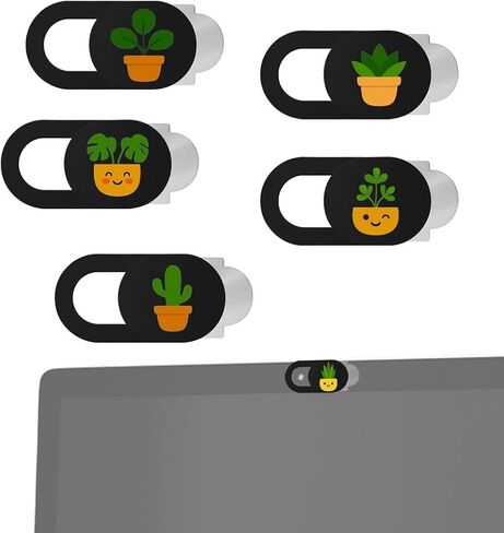 6 Pack Laptop Camera Cover Slide, Cute Webcam Privacy Blocker for Laptops, Computers, Phones & Tablets – Ultra-Thin Camera Cover, Easy Slide Design for Privacy Protection in Saudi Arabia