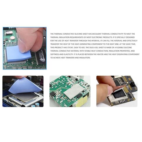 Hyuduo Thermal Conductive Pad 1.5W mk Silicone Heat Transfer Sheet for CPU GPU LED Power Supply with Excellent Insulation Viscosity for Electronics Heat Sink Cooling in Saudi Arabia