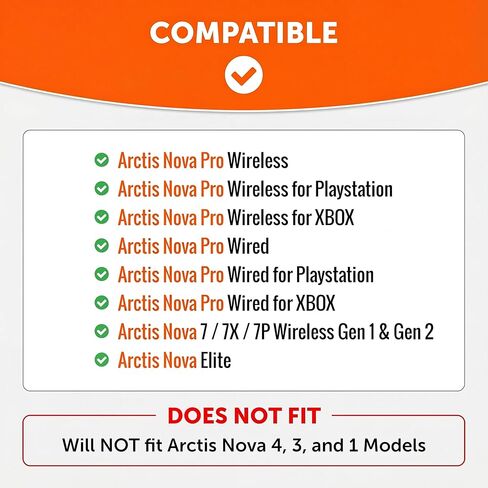 WC Mod Kit Arctis Nova Techne Edition - وسائد أذن من جل التبريد وعصابة رأس وألواح جانبية لسماعات الرأس السلكية Arctis Nova 7 / 7X / 7P / PRO من Wicked Cushions in Kuwait