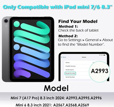 واقي شاشة متوافق مع iPad Mini 7 (A17 Pro) 2024 / Mini 6 2021 8.3 بوصة، زجاج مقسى مع صينية تثبيت [وضوح HD] [9 صلابة] [مضاد للخدش] [سهل التركيب] in Kuwait