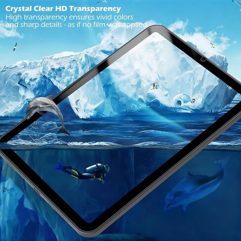 واقي شاشة متوافق مع iPad Mini 7 (A17 Pro) 2024 / Mini 6 2021 8.3 بوصة، زجاج مقسى مع صينية تثبيت [وضوح HD] [9 صلابة] [مضاد للخدش] [سهل التركيب] in Kuwait