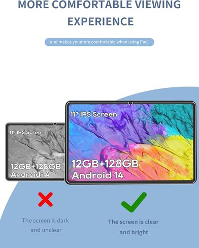 [2 Pack] Screen Protector for Callsky-Tab Ctab11/TABWEE T50 Tablet 11 inch,Tempered Glass Film, Screen Protector for Callsky-Tab Ctab 11 Tablet Anti-Scratch & Sensitive & 9H Hardness in Kuwait