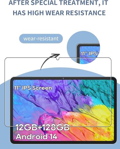 [2 Pack] Screen Protector for Callsky-Tab Ctab11/TABWEE T50 Tablet 11 inch,Tempered Glass Film, Screen Protector for Callsky-Tab Ctab 11 Tablet Anti-Scratch & Sensitive & 9H Hardness in Kuwait