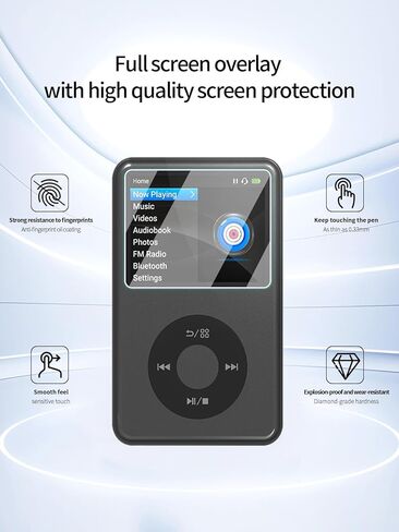 واقي شاشة لمشغل Innioasis Y1 Mp3، طبقة نانوفيلم عالية الدقة مقاومة للخدش، شفاف عالي الدقة، خالٍ من الفقاعات مع مجموعة سهلة التركيب، 3 عبوات in Kuwait