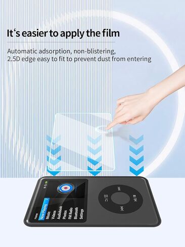 واقي شاشة لمشغل Innioasis Y1 Mp3، طبقة نانوفيلم عالية الدقة مقاومة للخدش، شفاف عالي الدقة، خالٍ من الفقاعات مع مجموعة سهلة التركيب، 3 عبوات in Kuwait