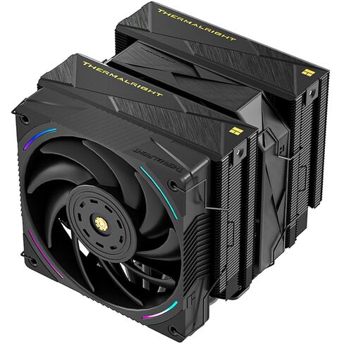مبرد هواء وحدة المعالجة المركزية Thermalright Royal Pretor 130 Ultra White CPU، مبرد أبراج مزدوجة للكمبيوتر الشخصي، تبريد وحدة المعالجة المركزية 7 أنابيب حرارية عالية الأداء، غطاء علوي مصقول باللون الأبيض، لـ AM4/AM5، Intel lga1851/1700/1150/1151/2011 in Kuwait