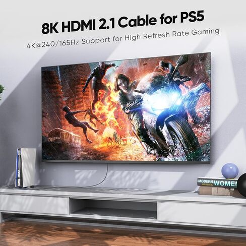 Short HDMI Cable 1 FT 2-Pack, Ultra High Speed 8K HDMI 2.1 48Gbps Braided HDMI Cords, 1 Foot HDMI Cable for Camera, Field Monitor, External Recorder, Laptop, PC in Saudi Arabia