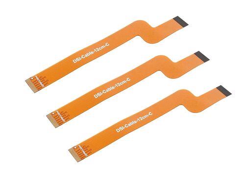3PCS DSI FPC Flexible Cable Compatible with Raspberry Pi 5 to Connecting DSI Display, FPC Cable with Bends Dual-Plug 22Pin, 12CM/0.39FT Length in Kuwait