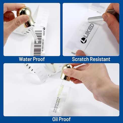L LIKED 7500 Count Square Label 1" x 1" for QR Codes, Multipurpose Labels, Compatible with Zebra & DYMO 4XL 30332 (10 Rolls) in Saudi Arabia