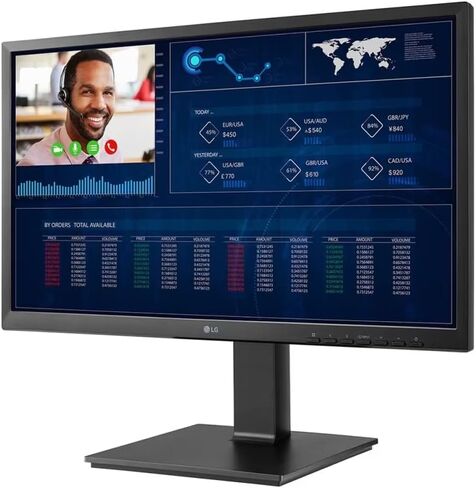 LG جهاز عميل رفيع متعدد الإمكانات مقاس 24 بوصة 24CN650I-6N FHD IPS مزود بمعالج رباعي النواة ونظام تشغيل IGEL® وكاميرا ويب FHD مدمجة ومكبر صوت in Kuwait