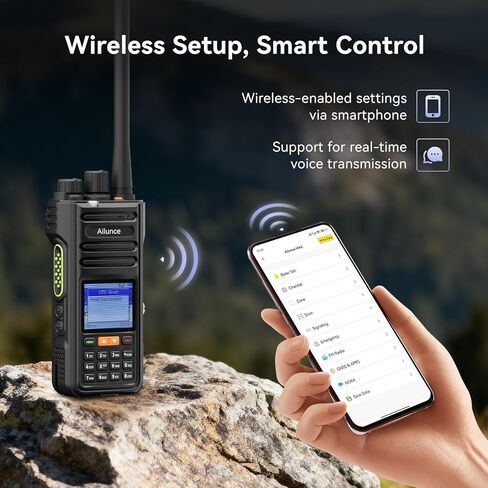 Retevis Ailunce HA2 Handheld Ham Radio, APRS/GPS, Bluetooth APP Control, High Power Dual Band Radio, IP67 Waterproof, USB-C, NOAA, Receiving Air Band, Long Range Radio for Climbing,Skiing(2 Pack) in Saudi Arabia
