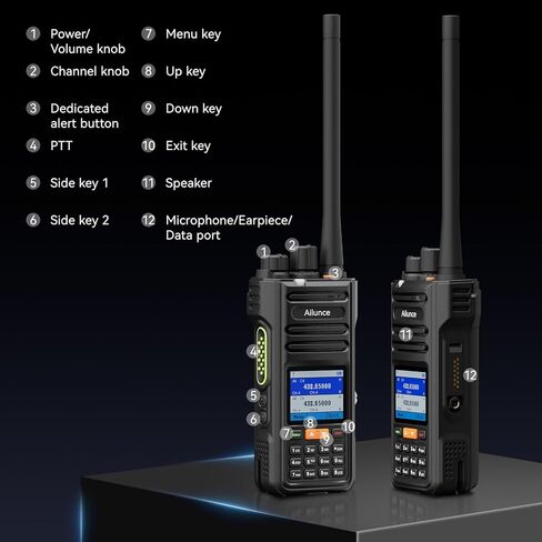 Retevis Ailunce HA2 Handheld Ham Radio, APRS/GPS, Bluetooth APP Control, High Power Dual Band Radio, IP67 Waterproof, USB-C, NOAA, Receiving Air Band, Long Range Radio for Climbing,Skiing(2 Pack) in Saudi Arabia