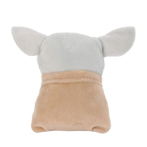 Disney Star Wars The Mandalorian The Child Green, Tan Plush Character Toddler Blanket, Green, Tan, White in Saudi Arabia