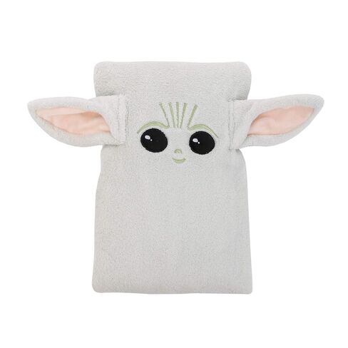 Disney Star Wars The Mandalorian The Child Green, Tan Plush Character Toddler Blanket, Green, Tan, White in Saudi Arabia