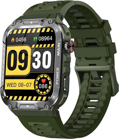 Smart Watch with Phone Function, Make/Answer Call AI Voice Control, Smartwatch with 28 Sport Modes Pedometer Fitness Watch for Android and iOS Phones Men Women (Round, Black) in Saudi Arabia