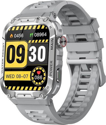 Smart Watch with Phone Function, Make/Answer Call AI Voice Control, Smartwatch with 28 Sport Modes Pedometer Fitness Watch for Android and iOS Phones Men Women (Round, Black) in Saudi Arabia