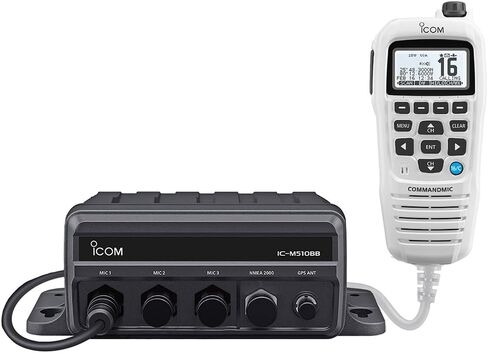 Icom M510BB GW 21 Black Box VHF w/White Command Mic 3 Command Mic Ports in Saudi Arabia