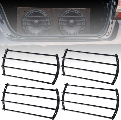 12" Speaker Grill - 4 Pack Metal 12 Inch Speaker Subwoofer Grill Cover 4 Bars for Car Bar Grille Audio in Saudi Arabia