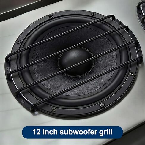 12" Speaker Grill - 4 Pack Metal 12 Inch Speaker Subwoofer Grill Cover 4 Bars for Car Bar Grille Audio in Saudi Arabia