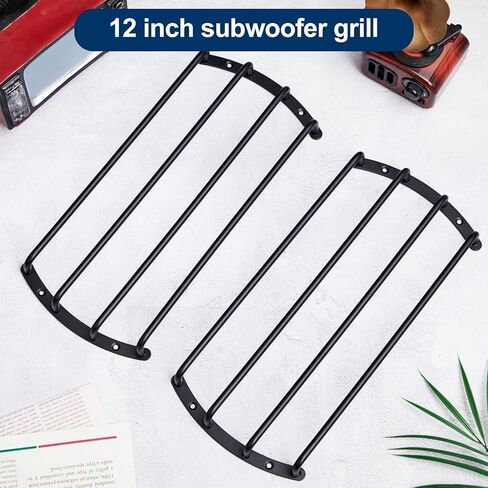 12" Speaker Grill - 4 Pack Metal 12 Inch Speaker Subwoofer Grill Cover 4 Bars for Car Bar Grille Audio in Saudi Arabia