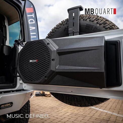 MB Quart MBQJL-302 400W Jeep Wrangler JL نظام مضخم صوت يعمل بالطاقة مثبت على الباب الخلفي مع مضخم صوت، طقم صوت جهير للسيارة لترقية الصوت العميق المنخفض in Kuwait