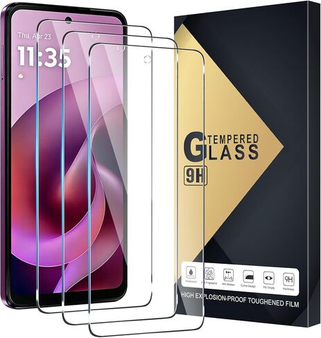 عبوة من 3 واقيات شاشة من الزجاج المقوى مصممة لهاتف Motorola Moto G 5G 2026/2025 - HD Clear، صلابة 9H، مقاومة للخدش، خالية من الفقاعات in Kuwait