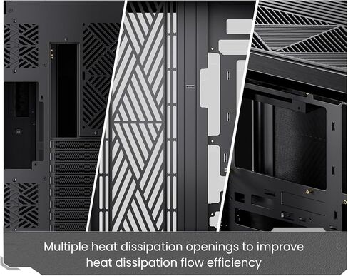 حافظة كمبيوتر JONSBO TK-4 باللون الأسود ATX، حافظة كمبيوتر منفصلة في منتصف البرج، زجاج رؤية محيطية ثنائي الانحناء، سبائك الألومنيوم، دعم Micro/ATX، SP Back-Connect(BTF) MB /460GPU/200PSU، مقبس من النوع C، أسود in Saudi Arabia