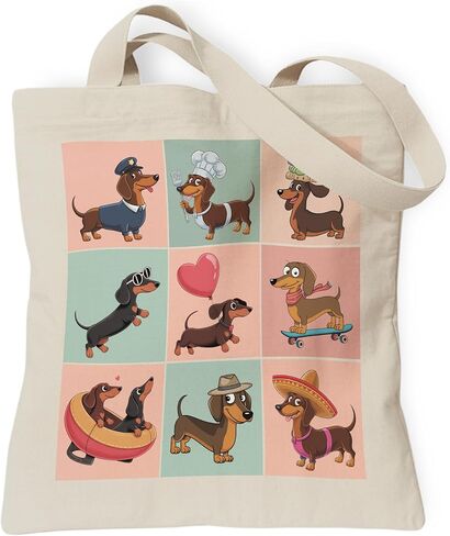 Pets Lover Gifts Tote Bag for Women, Dogs Cats Bee Aesthetic Canvas Bag with Inner Pocket in Saudi Arabia