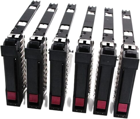 6 عبوات 2.5 بوصة SSD Mount 378343-002 500223-001 HDD Caddy متوافق مع HP G5 G6 G7 DL380 DL360 DL580 BL460c ML350 ML370 ML570 in Kuwait