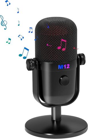 PC Mic Heartshaped Directionality Gaming Microphone Clear Voice Pickup, Compatible with Laptop, Black in Saudi Arabia