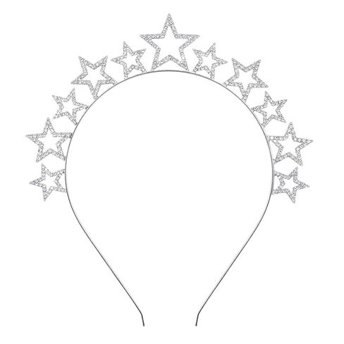 Christmas Headbands for Women Girls - Rhinestone Snowflake Headband Tiara Hairbands Xmas Crown Hair Hoop Headpiece for Holiday Party Decorations in Kuwait