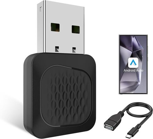 Wireless CarPlay Adapter, Smallest Mini Edition, Converts Wired to Wireless CarPlay, Plug & Play Adapter, Compact Design for Apple iPhone iOS 10+ with USB/USB-C Port in Saudi Arabia