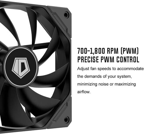 ID-COOLING SE-225-XT Black CPU Cooler 5 Heatpipes CPU Air Cooler 2x120mm Push-Pull PWM Fans CPU Fan for Intel/AMD, LGA 1700 Compatible in Kuwait