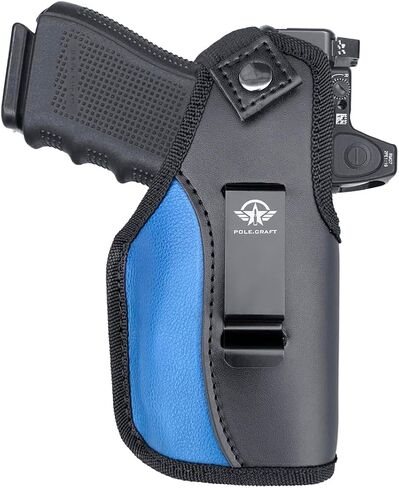 حافظة مسدس POLE.CRAFT للرجال والنساء، IWB/OWB 9 مم تناسب: Glock19 19X⎮M&P Shield 9/40/45، SD9/40 VE⎮Taurus G2C G3C G3 TH9C مع TLR6/TLR7/CTC Laserguard إلخ in Kuwait