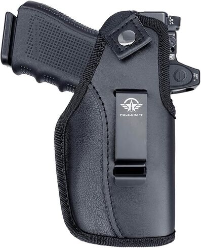حافظة مسدس POLE.CRAFT للرجال والنساء، IWB/OWB 9 مم تناسب: Glock19 19X⎮M&P Shield 9/40/45، SD9/40 VE⎮Taurus G2C G3C G3 TH9C مع TLR6/TLR7/CTC Laserguard إلخ in Kuwait
