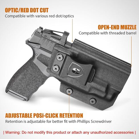 حافظة WARRIORLAND IWB Kydex الحاملة للضوء، تناسب Hellcat Pro/Hellcat Pro OSP مع TLR-7 X Sub/TLR-7 Sub/TLR-7 HL-X Sub - قطع بصري | الصفة. غير قادر & بوسي انقر فوق الاحتفاظ، اليد اليمنى in Saudi Arabia