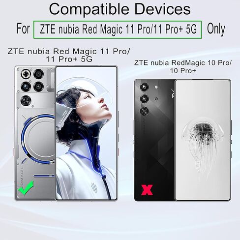 Ibywind for ZTE nubia RedMagic 11 Pro/11 Pro+ 5G Screen Protector,2 Pack,9H Hardness Tempered Glass and Camera Lens Protector,with Alignment Frame,Full Coverage,Bubble Free,Fingerprint Unlock in Saudi Arabia