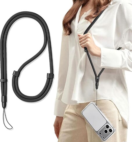 Adjustable Long Phone Lanyard for Crossbody & Neck Carry, 360° Swivel Anti-Tangle Strap in Saudi Arabia