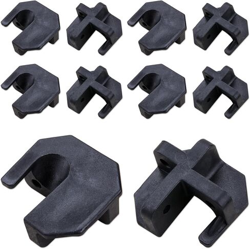 KOOBOOK 10Pcs Portable Plastic Folding Chair Repair Accessories Camping Chair Connectors for Lawn Outdoor Stool Replacement Parts Fit for 10-16mm Pipe Diameter in Saudi Arabia